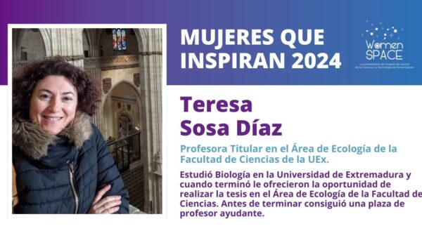 Teresa Sosa Díaz - Profesora Titular en el Área de Ecología de la Facultad de Ciencias de la UEx - Mujeres que inspiran 2024