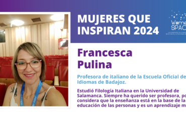 Francesca Pulina Profesora Italiano EOI Badajoz - Mujeres que Inspiran 2024