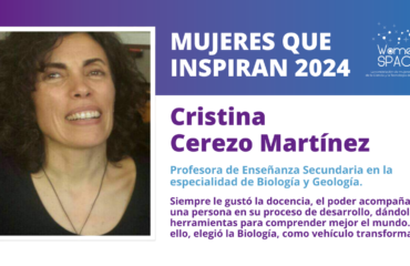 Cristina Cerezo Martínez Profesora Secundaria Biologia Geologia - Mujeres que Inspiran 2024