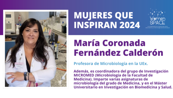 María Coronada Fernández Calderón Profesora de Microbiología en la Universidad de Extremadura - Mujeres que Inspiran 2024