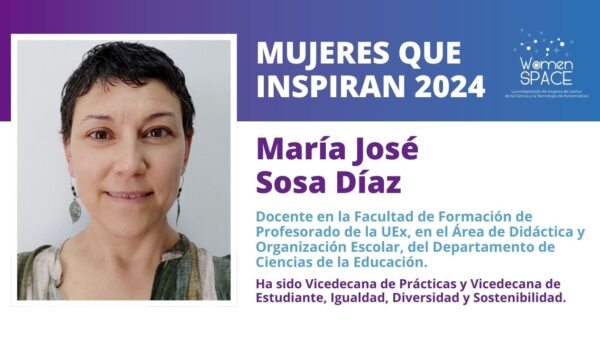 María José Sosa Díaz - Profesora Titular de la Facultad de Formación de Profesorado de la UEx - Mujeres que Inspiran 2024