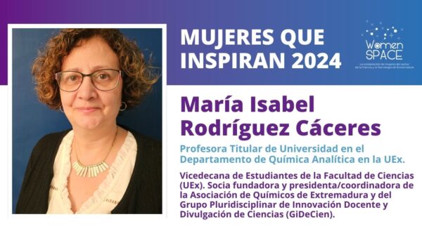 María Isabel Rodríguez Cáceres - Profesora Titular de Universidad en el Dpto. de Química Analítica de la UEx - Mujeres que Inspiran 2024